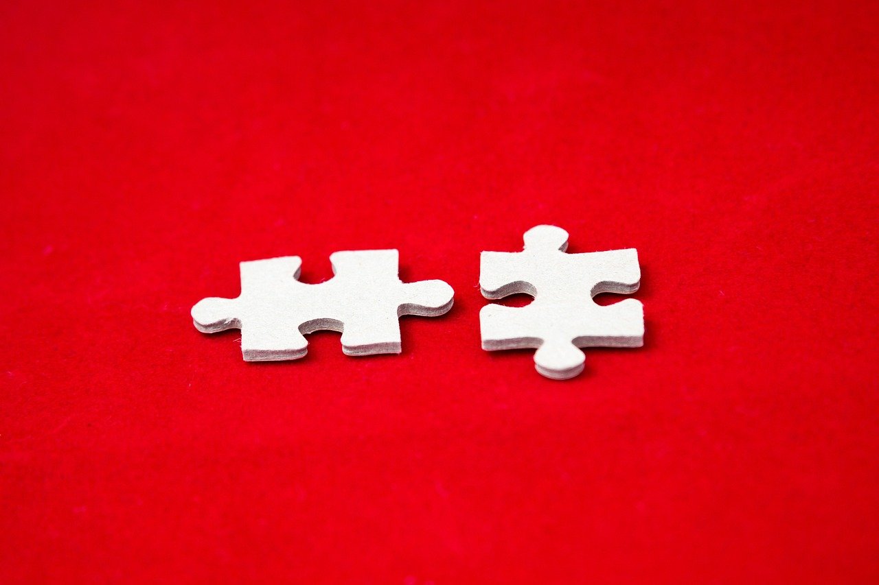 puzzle, mosaic, secret, mystery, mixture, pieces, cardboard, painting, red, red background, puzzle, puzzle, puzzle, puzzle, puzzle, secret